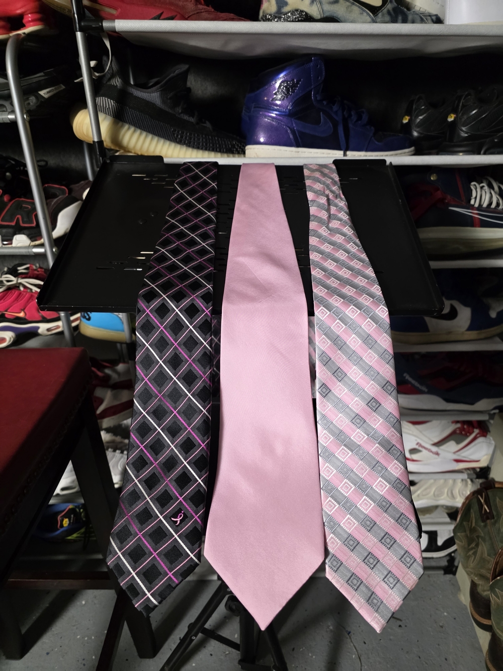 🔥 Men's Pink Solid and Pattern 3 Ties Set - Classic Formal Style Silk!